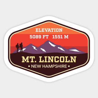 Mount Lincoln - New Hampshire - Appalachian Mountain Climbing Badge Sticker